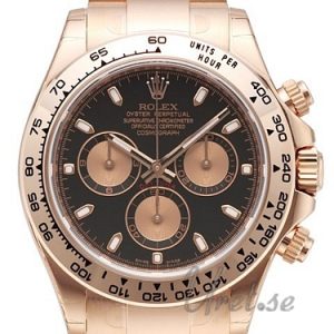 Rolex Herrklocka 116505-0002 Daytona Svart/18 karat roséguld Ø40 mm