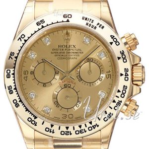 Rolex Herrklocka 116508-0006 Cosmograph Daytona Gulguldstonad/18