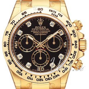 Rolex Herrklocka 116508-0008 Cosmograph Daytona Svart/18 karat gult