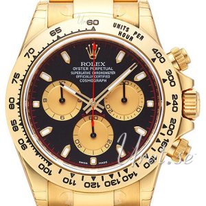 Rolex Herrklocka 116508-0009 Cosmograph Daytona Svart/18 karat gult