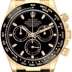 Rolex Herrklocka 116518LN-0043 Cosmograph Daytona Svart/Gummi Ø40 mm