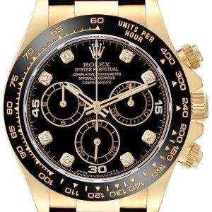 Rolex Herrklocka 116518LN-0046 Cosmograph Daytona Svart/Gummi Ø40 mm