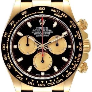 Rolex Herrklocka 116518LN-0047 Cosmograph Daytona Svart/Gummi Ø40 mm