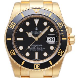 Rolex Herrklocka 116618LN-0001 Submariner Svart/18 karat gult guld