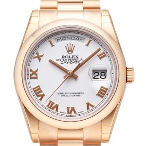 Rolex Herrklocka 118205F-0016 Day-Date 36 Vit/18 karat roséguld Ø36