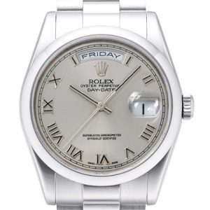 Rolex Herrklocka 118206-0033 Day-Date 36 Silverfärgad/Platina Ø36 mm