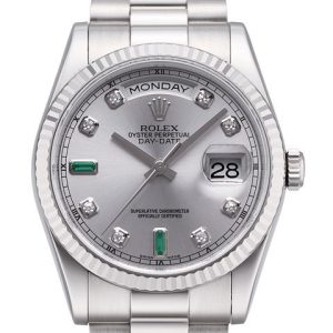 Rolex Herrklocka 118239-0269 Day-Date 36 Silverfärgad/18 karat vitt