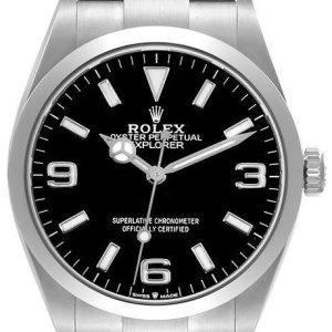 Rolex Herrklocka 124270-0001 Explorer Svart/Stål Ø36 mm