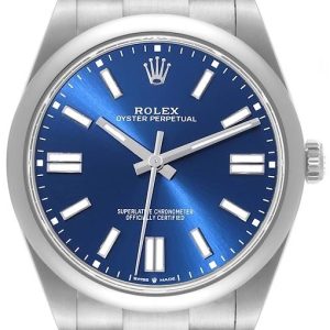 Rolex Herrklocka 124300-0003 Oyster Perpetual 41 Blå/Stål Ø41 mm