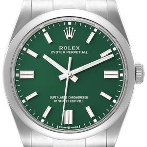 Rolex Herrklocka 126000-0005 Oyster Perpetual 36 Grön/Stål Ø36 mm