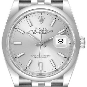 Rolex Herrklocka 126200-0001 Datejust 36 Silverfärgad/Stål Ø36 mm