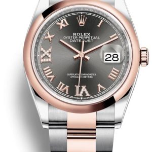 Rolex Herrklocka 126201-0024 Datejust 36 Grå/Stål Ø36 mm