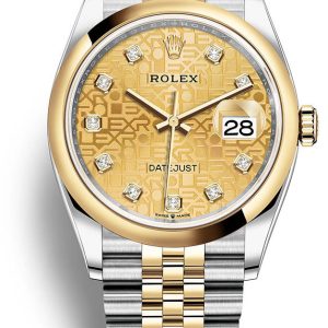 Rolex Herrklocka 126203-0033 Datejust 36 Champagnefärgad/Stål Ø36