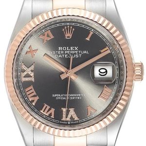 Rolex Herrklocka 126231-0024 Datejust 36 Grå/Stål Ø36 mm