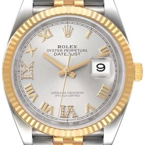 Rolex Herrklocka 126233-0031 Datejust 36 Silverfärgad/Stål Ø36 mm