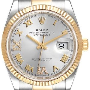 Rolex Herrklocka 126233-0032 Datejust 36 Silverfärgad/Stål Ø36 mm