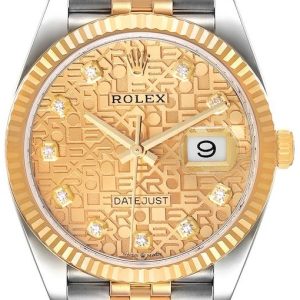 Rolex Herrklocka 126233-0033 Datejust 36 Champagnefärgad/Stål Ø36