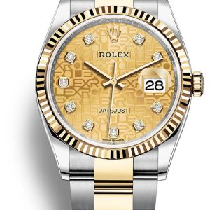 Rolex Herrklocka 126233-0034 Datejust 36 Champagnefärgad/Stål Ø36