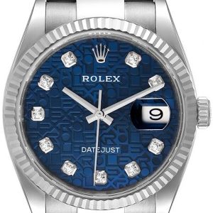 Rolex Herrklocka 126234-0012 Datejust 36 Blå/Stål Ø36 mm