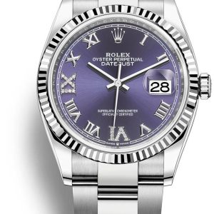 Rolex Herrklocka 126234-0022 Datejust 36 Lila/Stål Ø36 mm