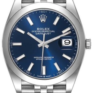 Rolex Herrklocka 126300-0002 Datejust 41 Blå/Stål Ø41 mm