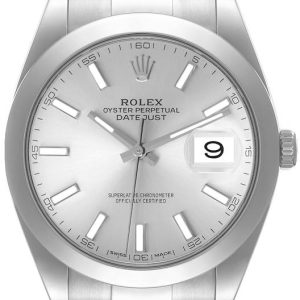 Rolex Herrklocka 126300-0003 Datejust 41 Silverfärgad/Stål Ø41 mm