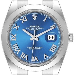 Rolex Herrklocka 126300-0017 Datejust 41 Blå/Stål Ø41 mm