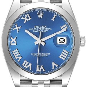 Rolex Herrklocka 126300-0018 Datejust 41 Blå/Stål Ø41 mm