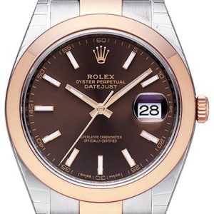 Rolex Herrklocka 126301-0001 Datejust 41 Brun/18 karat roséguld Ø41