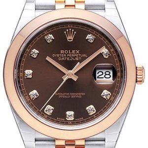 Rolex Herrklocka 126301-0004 Datejust 41 Brun/18 karat roséguld Ø41