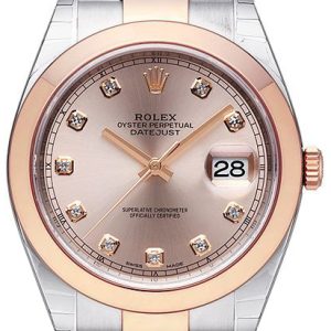 Rolex Herrklocka 126301-0007 Datejust 41 Roséguldstonad/18 karat