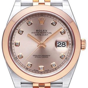 Rolex Herrklocka 126301-0008 Datejust 41 Roséguldstonad/18 karat