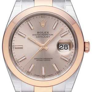 Rolex Herrklocka 126301-0009 Datejust 41 Roséguldstonad/18 karat