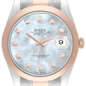 Rolex Herrklocka 126301-0013 Datejust 41 Vit/18 karat roséguld Ø41