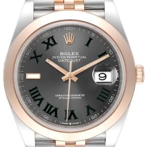 Rolex Herrklocka 126301-0016 Datejust 41 Grå/18 karat roséguld Ø41