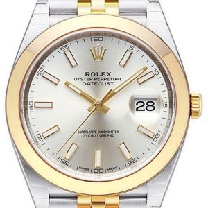 Rolex Herrklocka 126303-0002 Datejust 41 Silverfärgad/18 karat gult