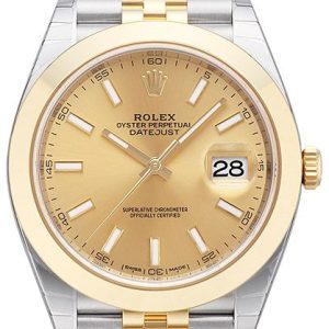 Rolex Herrklocka 126303-0010 Datejust 41 Gulguldstonad/18 karat gult