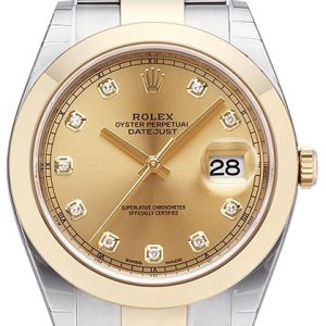 Rolex Herrklocka 126303-0011 Datejust 41 Gulguldstonad/18 karat gult