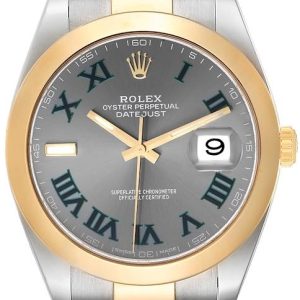 Rolex Herrklocka 126303-0019 Datejust 41 Grå/18 karat gult guld Ø41