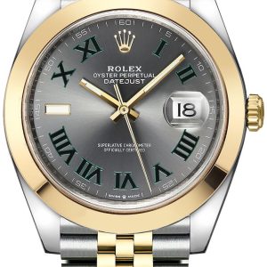 Rolex Herrklocka 126303-0020 Datejust 41 Grå/18 karat gult guld Ø41