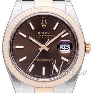 Rolex Herrklocka 126331-0001 Datejust41 Brun/18 karat roséguld Ø41