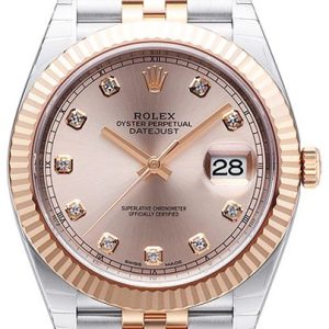 Rolex Herrklocka 126331-0008 Datejust 41 Roséguldstonad/18 karat