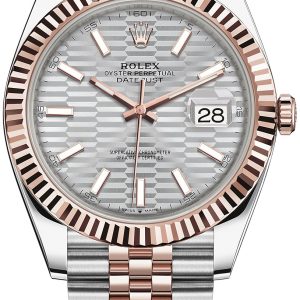 Rolex Herrklocka 126331-0018 Datejust 41 Silverfärgad/18 karat