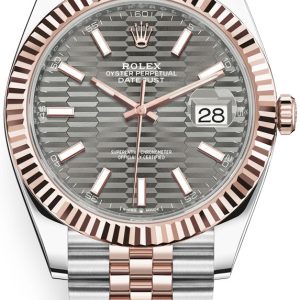 Rolex Herrklocka 126331-0020 Datejust 41 Grå/18 karat roséguld Ø41