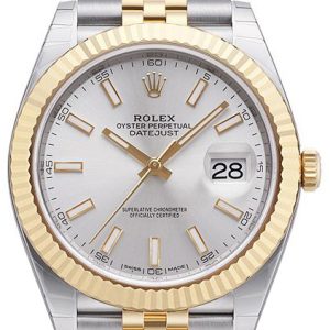 Rolex Herrklocka 126333-0002 Datejust 41 Silverfärgad/18 karat gult