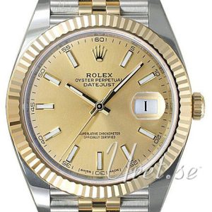 Rolex Herrklocka 126333-0010 Datejust41 Gulguldstonad/18 karat gult