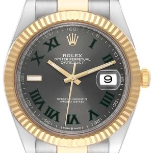 Rolex Herrklocka 126333-0019 Datejust 41 Grå/18 karat gult guld Ø41