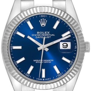 Rolex Herrklocka 126334-0001 Datejust 41 Blå/Stål Ø41 mm