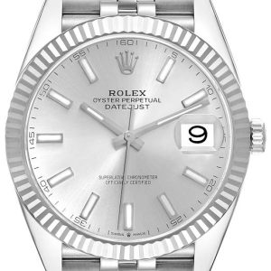 Rolex Herrklocka 126334-0004 Datejust 41 Silverfärgad/Stål Ø41 mm