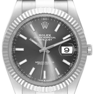 Rolex Herrklocka 126334-0013 Datejust 41 Grå/Stål Ø41 mm